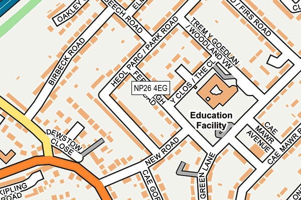 NP26 4EG map - OS OpenMap – Local (Ordnance Survey)