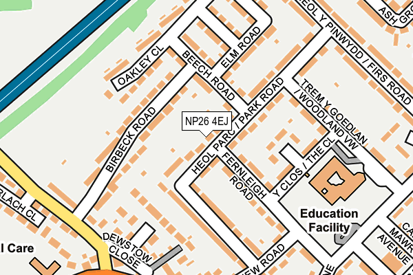 NP26 4EJ map - OS OpenMap – Local (Ordnance Survey)