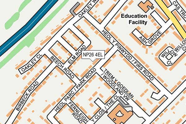 NP26 4EL map - OS OpenMap – Local (Ordnance Survey)