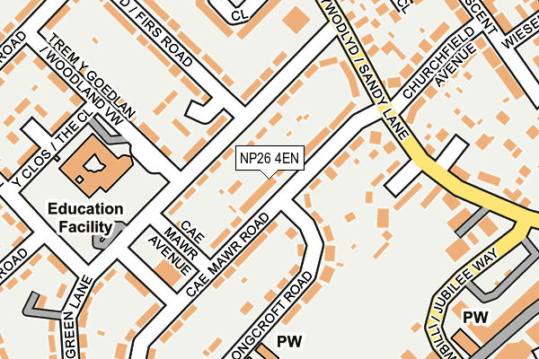 NP26 4EN map - OS OpenMap – Local (Ordnance Survey)