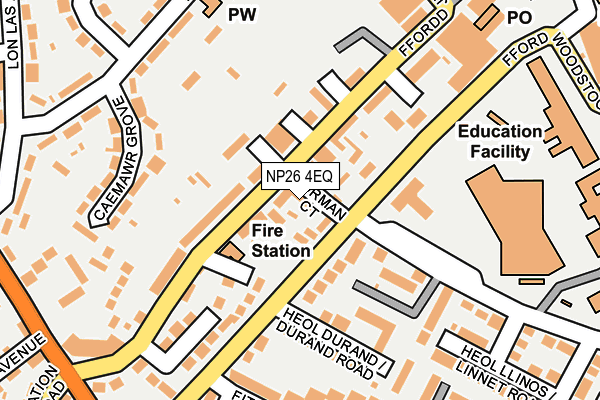 NP26 4EQ map - OS OpenMap – Local (Ordnance Survey)