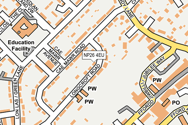 NP26 4EU map - OS OpenMap – Local (Ordnance Survey)