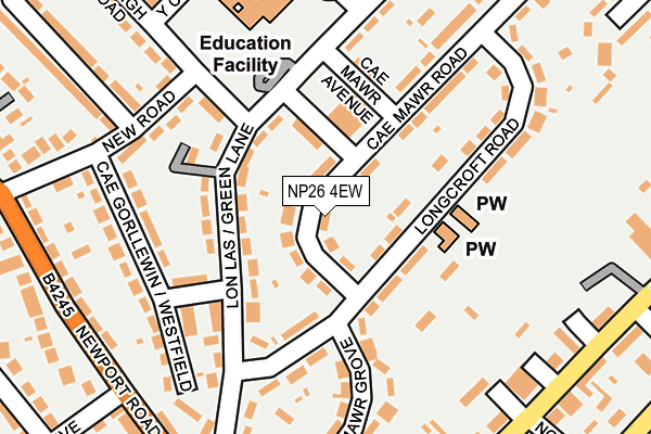 NP26 4EW map - OS OpenMap – Local (Ordnance Survey)