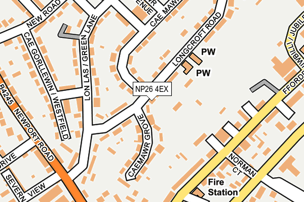 NP26 4EX map - OS OpenMap – Local (Ordnance Survey)