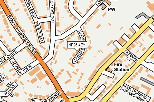 NP26 4EY map - OS OpenMap – Local (Ordnance Survey)