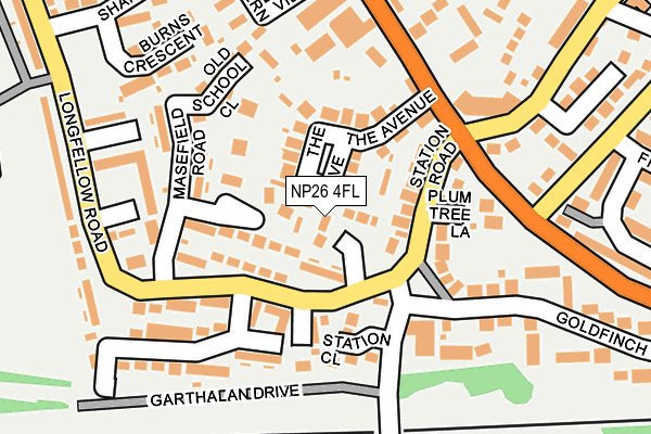 NP26 4FL map - OS OpenMap – Local (Ordnance Survey)