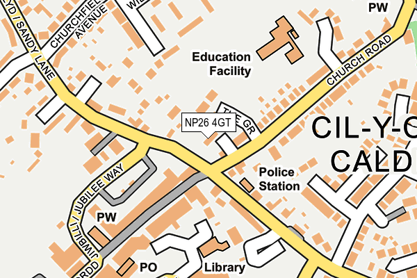 NP26 4GT map - OS OpenMap – Local (Ordnance Survey)