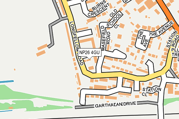 NP26 4GU map - OS OpenMap – Local (Ordnance Survey)