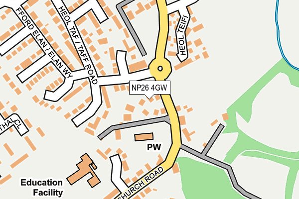 NP26 4GW map - OS OpenMap – Local (Ordnance Survey)