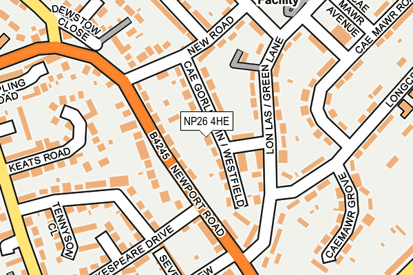 NP26 4HE map - OS OpenMap – Local (Ordnance Survey)