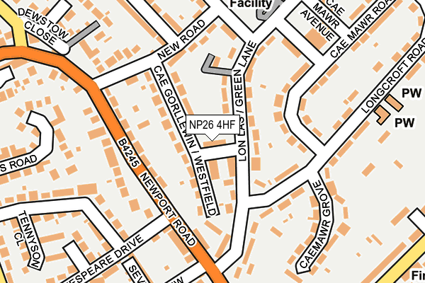 NP26 4HF map - OS OpenMap – Local (Ordnance Survey)