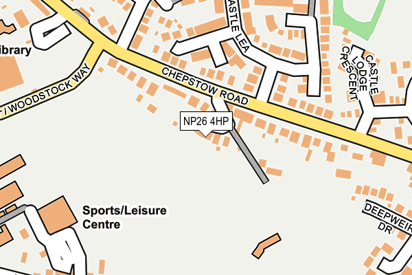 NP26 4HP map - OS OpenMap – Local (Ordnance Survey)