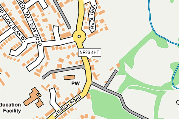 NP26 4HT map - OS OpenMap – Local (Ordnance Survey)