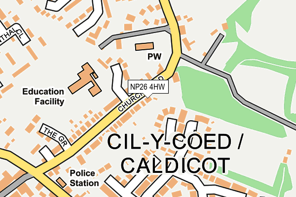 Map of CALDICOT LTD at local scale
