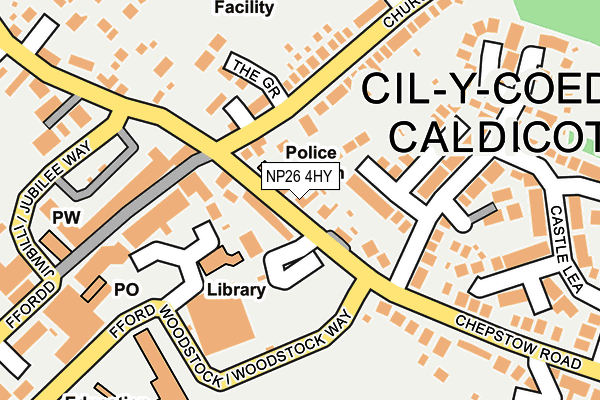 NP26 4HY map - OS OpenMap – Local (Ordnance Survey)