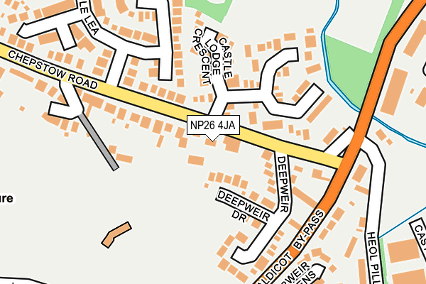 NP26 4JA map - OS OpenMap – Local (Ordnance Survey)