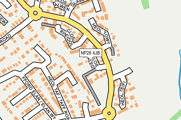 NP26 4JB map - OS OpenMap – Local (Ordnance Survey)