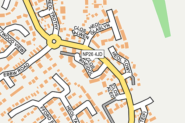 NP26 4JD map - OS OpenMap – Local (Ordnance Survey)