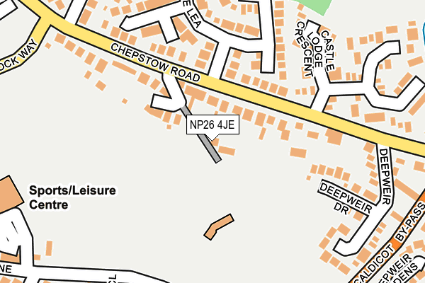 NP26 4JE map - OS OpenMap – Local (Ordnance Survey)