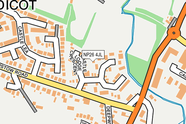 NP26 4JL map - OS OpenMap – Local (Ordnance Survey)