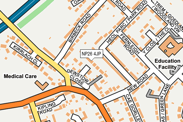 NP26 4JP map - OS OpenMap – Local (Ordnance Survey)