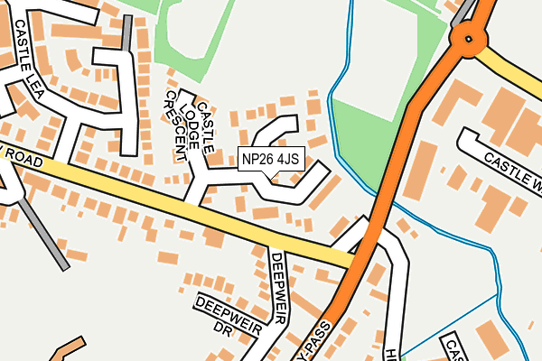NP26 4JS map - OS OpenMap – Local (Ordnance Survey)