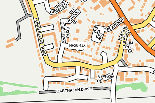 NP26 4JX map - OS OpenMap – Local (Ordnance Survey)