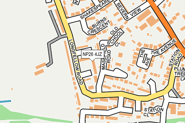 NP26 4JZ map - OS OpenMap – Local (Ordnance Survey)