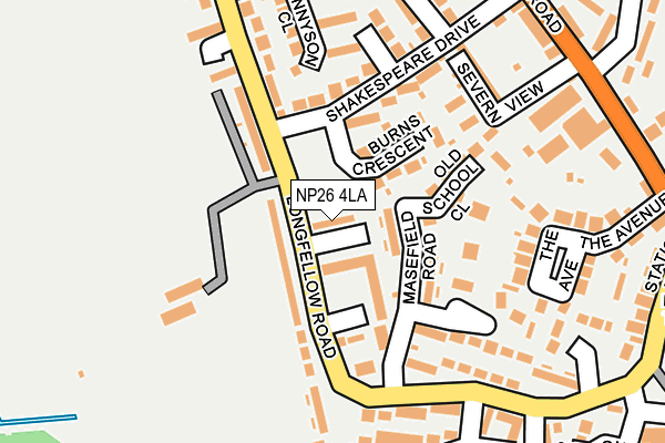 NP26 4LA map - OS OpenMap – Local (Ordnance Survey)