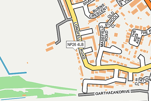 NP26 4LB map - OS OpenMap – Local (Ordnance Survey)