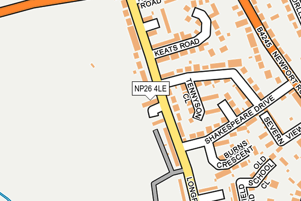 NP26 4LE map - OS OpenMap – Local (Ordnance Survey)