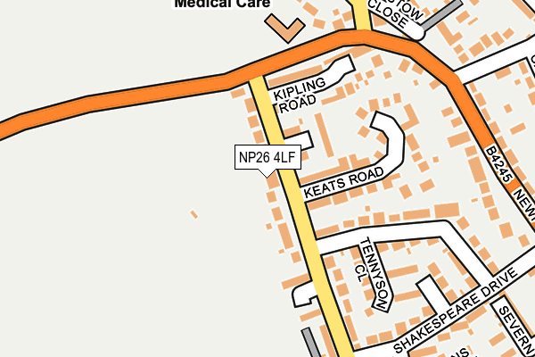 NP26 4LF map - OS OpenMap – Local (Ordnance Survey)