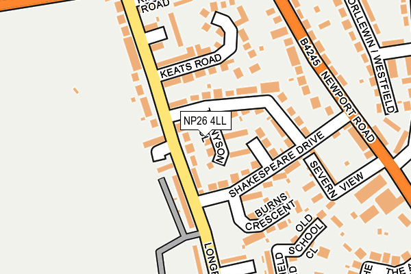 NP26 4LL map - OS OpenMap – Local (Ordnance Survey)