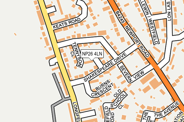NP26 4LN map - OS OpenMap – Local (Ordnance Survey)