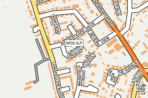 NP26 4LP map - OS OpenMap – Local (Ordnance Survey)