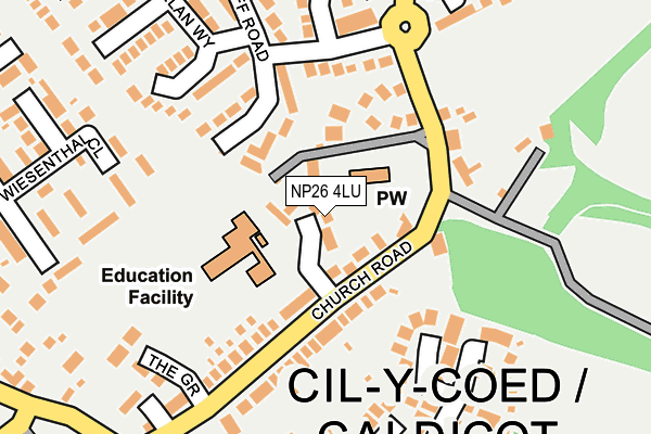 NP26 4LU map - OS OpenMap – Local (Ordnance Survey)