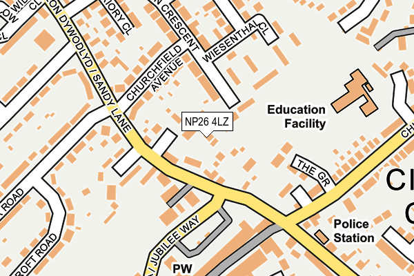 NP26 4LZ map - OS OpenMap – Local (Ordnance Survey)