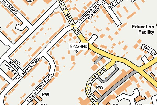NP26 4NB map - OS OpenMap – Local (Ordnance Survey)
