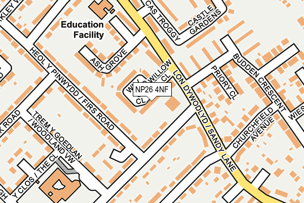 NP26 4NF map - OS OpenMap – Local (Ordnance Survey)