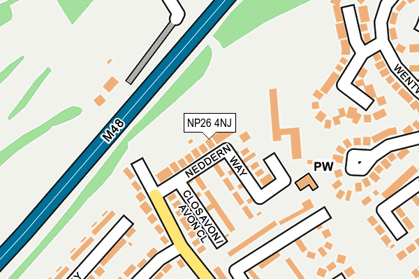 NP26 4NJ map - OS OpenMap – Local (Ordnance Survey)