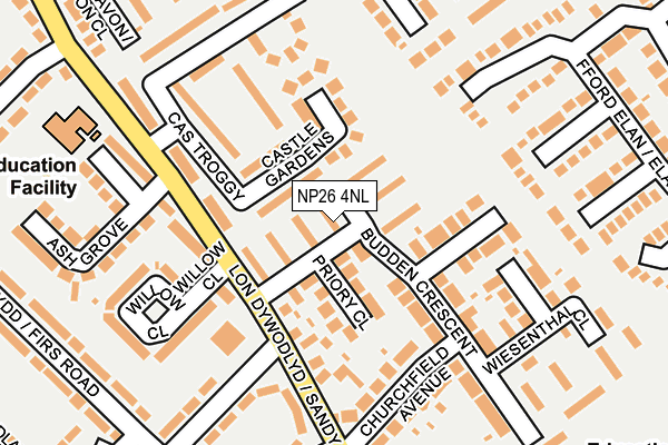 NP26 4NL map - OS OpenMap – Local (Ordnance Survey)