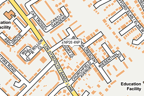 NP26 4NP map - OS OpenMap – Local (Ordnance Survey)
