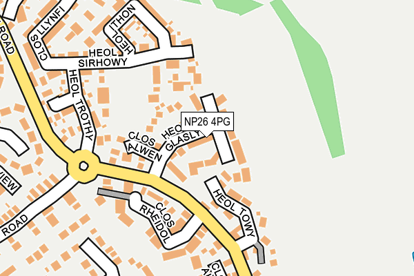 NP26 4PG map - OS OpenMap – Local (Ordnance Survey)