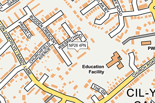 NP26 4PN map - OS OpenMap – Local (Ordnance Survey)