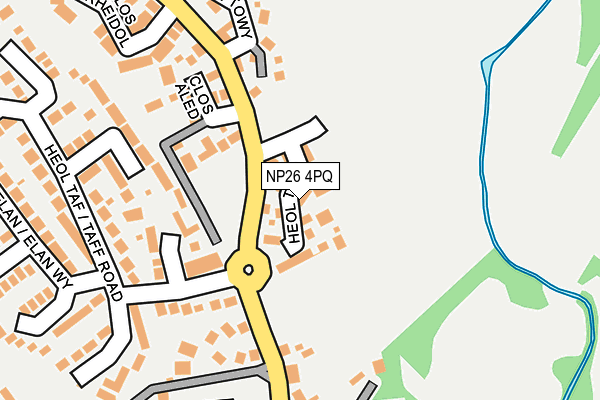 NP26 4PQ map - OS OpenMap – Local (Ordnance Survey)