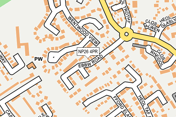 NP26 4PR map - OS OpenMap – Local (Ordnance Survey)