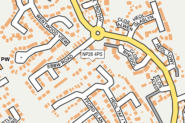 NP26 4PS map - OS OpenMap – Local (Ordnance Survey)