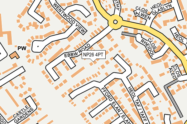 NP26 4PT map - OS OpenMap – Local (Ordnance Survey)