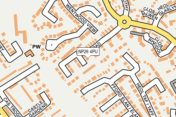 NP26 4PU map - OS OpenMap – Local (Ordnance Survey)