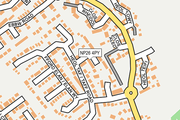 NP26 4PY map - OS OpenMap – Local (Ordnance Survey)
